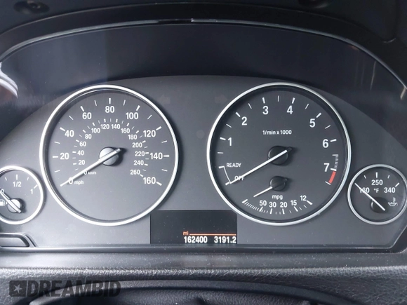 2015 BMW 3 Series 328i with VIN WBA3C1C56FK120073, listed as a IAAI auction lot 42571784 with 162,400 mi miles and . Bid and sale history available at DreamBid. Image 7.