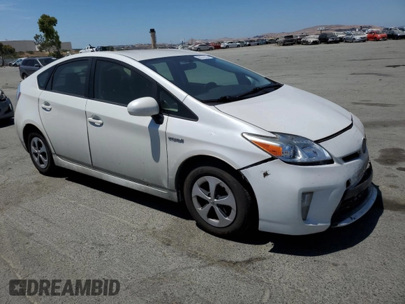 2013 Toyota Prius One with VIN JTDKN3DUXD1687268, listed as a Copart auction lot 60276205 with 106,051 mi miles and Salvage title. Bid and sale history available at DreamBid. Image 4.