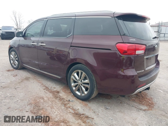 2018 Kia Sedona SX-L with VIN KNDME5C13J6376288, listed as a IAAI auction lot 40947775 with 94,476 mi miles. Bid and sale history available at carsss.com. Image 3.