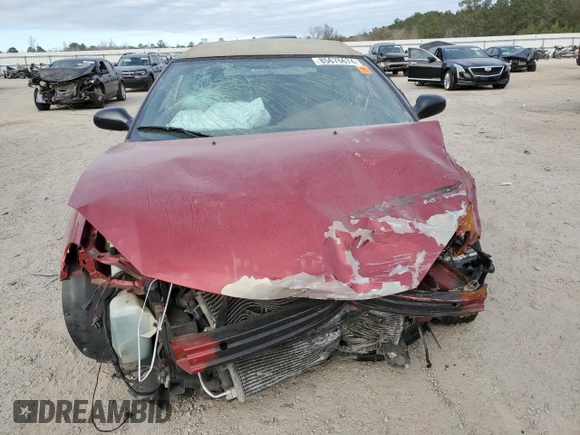 2004 Chrysler Sebring GTC z VIN 1C3EL75R74N196447, wystawiony jako Copart lot #85676674 z przebiegiem Nie podano mil oraz Czysty tytuł • Clean title. Historia ofert i sprzedaży dostępna na DreamBid. Obrazek 5.