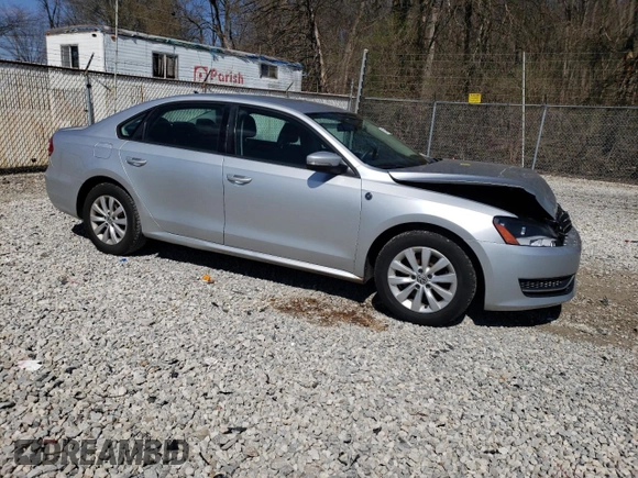2013 Volkswagen Passat Wolfsburg Edition with VIN 1VWAP7A37DC133728, listed as a Copart auction lot 51570485 with 190,876 mi miles and Salvage Title. Bid and sale history available at carsss.com. Image 4.