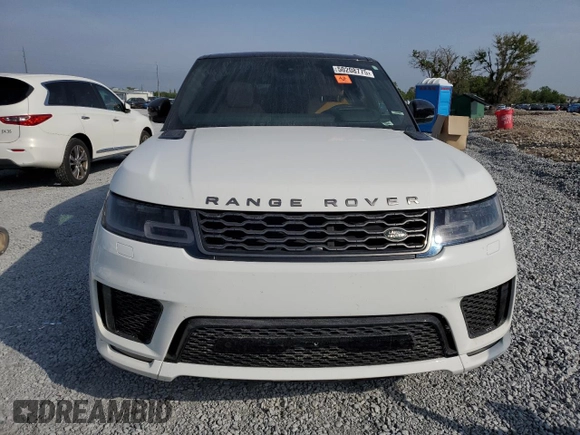 2018 Land Rover Range Rover Sport with VIN SALWR2RE0JA192874, listed as a Copart auction lot 50208775 with Not Provided miles and Salvage Title. Bid and sale history available at carsss.com. Image 5.