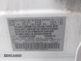 2024 Nissan Sentra SV with VIN 3N1AB8CVXRY230669, listed as a IAAI auction lot 41918791 with 46,000 mi miles and . Bid and sale history available at DreamBid. Image 9.