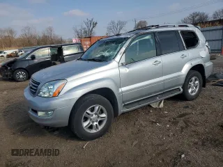 2006 Lexus GX 470 z VIN JTJBT20X860111250, wystawiony jako Copart lot #52709295 z przebiegiem 129 118 mil mil oraz Szkody całkowita. Historia ofert i sprzedaży dostępna na DreamBid. Obrazek 1.