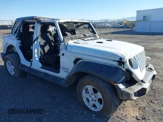 2019 Jeep Wrangler Unlimited Sport S z VIN 1C4HJXDN6KW523554, wystawiony jako IAAI lot #41648277 z przebiegiem 91 648 mil mil oraz . Historia ofert i sprzedaży dostępna na DreamBid. Obrazek 1.