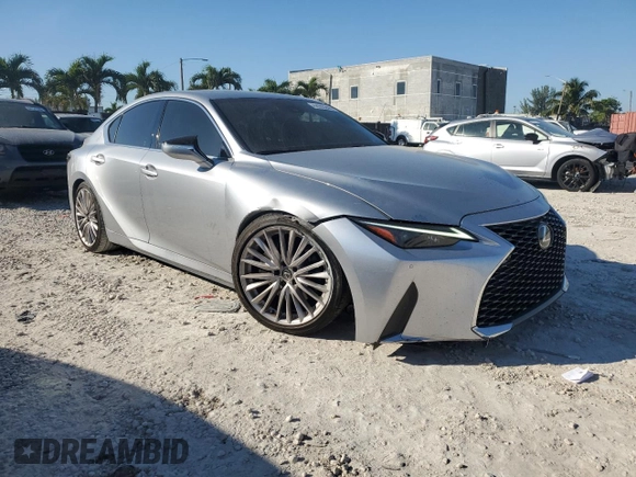 2023 Lexus IS 300 with VIN JTHDA1D28P5127204, listed as a Copart auction lot 42955265 with 8,791 mi miles and Non repairable. Bid and sale history available at DreamBid. Image 4.