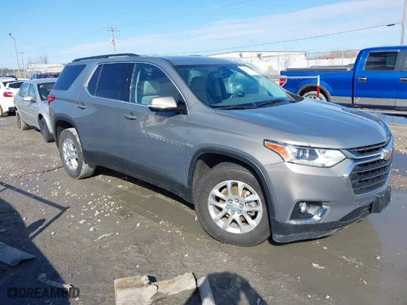 2019 Chevrolet Traverse LT Cloth with VIN 1GNEVGKW9KJ177989, listed as a IAAI auction lot 41877639 with 81,277 mi miles. Bid and sale history available at carsss.com. Image 1.
