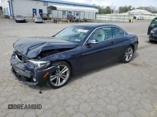 2018 BMW 4 Series 440i z VIN WBA4Z5C57JEE16756, wystawiony jako Copart lot #54753625 z przebiegiem 43 866 mil mil oraz Szkoda całkowita • Salvage title. Historia ofert i sprzedaży dostępna na DreamBid. Obrazek 1.