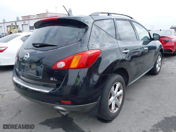 2009 Nissan Murano S with VIN JN8AZ18UX9W030922, listed as a IAAI auction lot 42023286 with 128,962 mi miles. Bid and sale history available at carsss.com. Image 4.