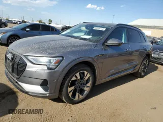 2021 Audi e-tron Premium with VIN WA1AAAGE1MB012851, listed as a Copart auction lot 56949734 with 33,870 mi miles and Salvage Title. Bid and sale history available at carsss.com. Image 1.