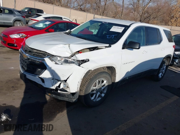 2019 Chevrolet Traverse LS with VIN 1GNEVFKW4KJ242550, listed as a IAAI auction lot 41150105 with 139,480 mi miles. Bid and sale history available at carsss.com. Image 2.