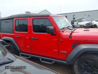 2018 Jeep Wrangler Unlimited Sport S z VIN 1C4HJXDG9JW169755, wystawiony jako IAAI lot #42686267 z przebiegiem 110 948 mil mil oraz . Historia ofert i sprzedaży dostępna na DreamBid. Obrazek 13.