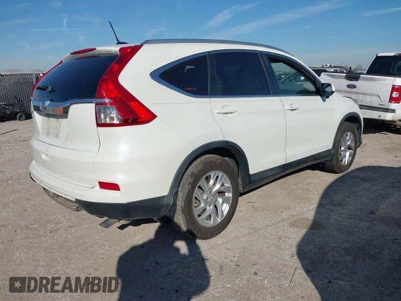 2015 Honda CR-V EX-L with VIN 5J6RM3H72FL009055, listed as a IAAI auction lot 41580283 with 108,899 mi miles. Bid and sale history available at carsss.com. Image 4.