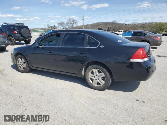 2007 Chevrolet Impala LS with VIN 2G1WB58K979121643, listed as a Copart auction lot 50421595 with 217,344 mi miles and Clean Title. Bid and sale history available at DreamBid. Image 2.