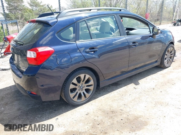 2015 Subaru Impreza Special Sports Premium with VIN JF1GPAT65FH203661, listed as a IAAI auction lot 42193548 with 110,437 mi miles and . Bid and sale history available at DreamBid. Image 4.