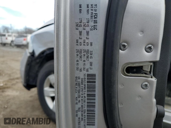 2016 Ram 1500 Tradesman z VIN 1C6RR7FT7GS411554, wystawiony jako Copart lot #48020435 z przebiegiem 128 679 mil mil oraz Szkoda całkowita • Salvage title. Historia ofert i sprzedaży dostępna na DreamBid. Obrazek 12.
