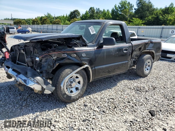 2005 Chevrolet Silverado 1500 Work Truck with VIN 1GCEC14V85Z138574, listed as a Copart auction lot 59413614 with Not provided miles and Salvage title. Bid and sale history available at DreamBid. Image 1.