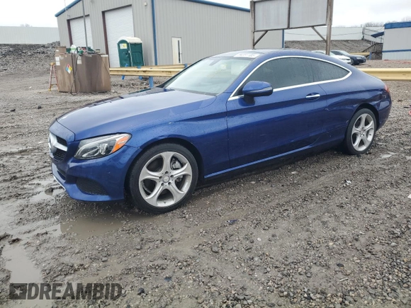 2017 Mercedes-Benz C 300 with VIN WDDWJ4JB9HF326473, listed as a Copart auction lot 89351185 with 78,361 mi miles and Clean Title. Bid and sale history available at carsss.com. Image 1.