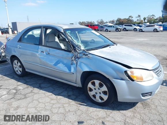 2008 Kia Spectra EX with VIN KNAFE122185575459, listed as a IAAI auction lot 42137257 with 55,402 mi miles and . Bid and sale history available at DreamBid. Image 6.