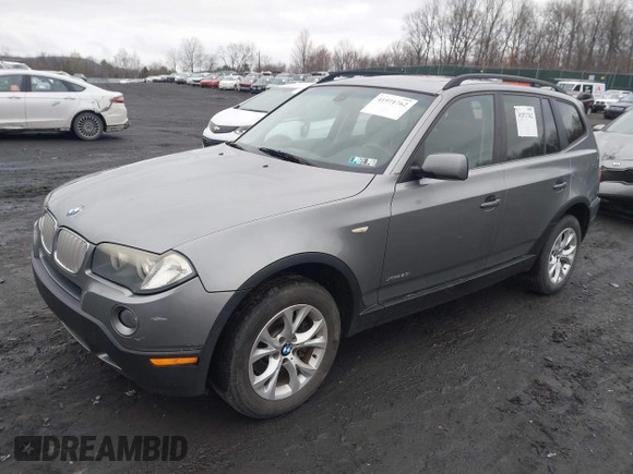 2009 BMW X3 xDrive30i with VIN WBXPC93439WJ27511, listed as a IAAI auction lot 41971762 with 112,766 mi miles. Bid and sale history available at carsss.com. Image 2.