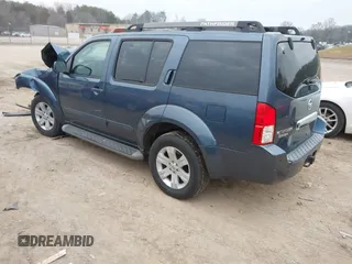 2007 Nissan Pathfinder SE with VIN 5N1AR18W57C637222, listed as a IAAI auction lot 41460806 with 229,347 mi miles. Bid and sale history available at carsss.com. Image 3.