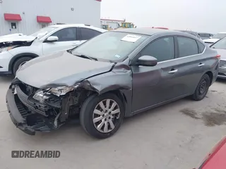 2015 Nissan Sentra S with VIN 3N1AB7AP1FY345428, listed as a IAAI auction lot 42044857 with 113,046 mi miles. Bid and sale history available at carsss.com. Image 2.
