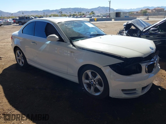 2009 BMW 1 Series 128i with VIN WBAUP73549VK74523, listed as a IAAI auction lot 41337097 with 108,608 mi miles and . Bid and sale history available at carsss.com. Image 1.