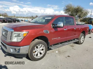 2016 Nissan Titan SL z VIN 1N6BA1F21GN506807, wystawiony jako Copart lot #44898175 z przebiegiem 141 483 mil mil oraz Szkoda całkowita • Salvage title. Historia ofert i sprzedaży dostępna na DreamBid. Obrazek 1.