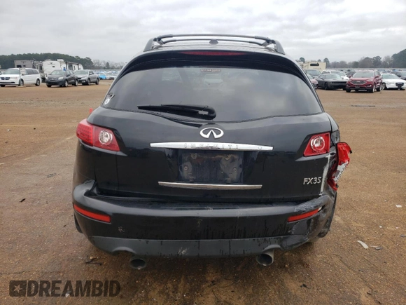2006 Infiniti FX35 with VIN JNRAS08U26X104012, listed as a Copart auction lot 43665375 with 164,642 mi miles and Salvage Title. Bid and sale history available at carsss.com. Image 6.
