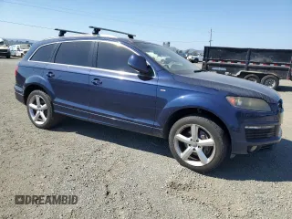2009 Audi Q7 Premium Plus with VIN WA1EY74L29D027227, listed as a Copart auction lot 72714054 with 116,194 mi miles and Salvage title. Bid and sale history available at DreamBid. Image 4.
