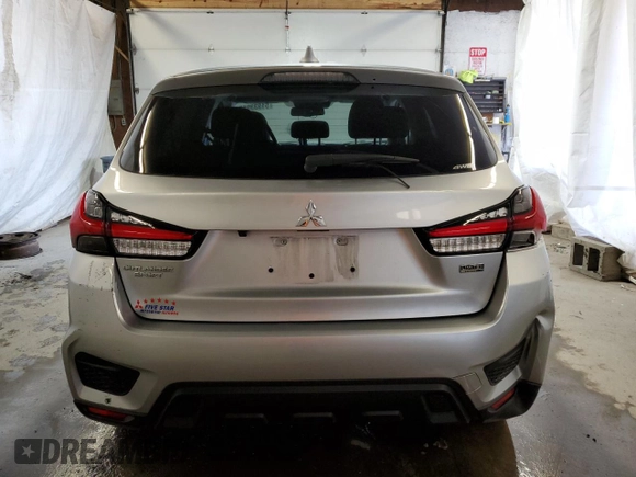 2022 Mitsubishi Outlander ES with VIN JA4ARUAU3NU021423, listed as a Copart auction lot 51933915 with 57,498 mi miles and Salvage title. Bid and sale history available at DreamBid. Image 6.