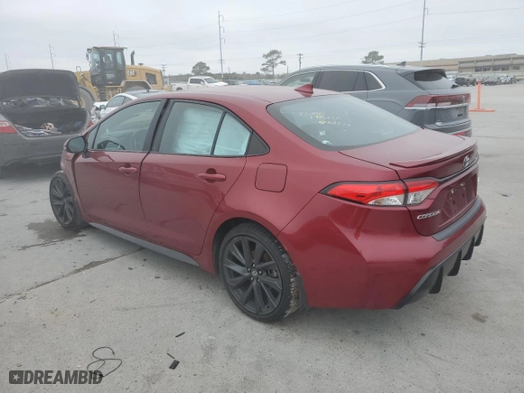 2024 Toyota Corolla SE with VIN 5YFP4MCEXRP179622, listed as a Copart auction lot 85595044 with 15,821 mi miles and Salvage Title. Bid and sale history available at carsss.com. Image 2.