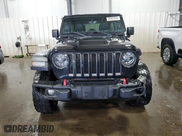2018 Jeep Wrangler Unlimited Rubicon z VIN 1C4HJXFG4JW176917, wystawiony jako Copart lot #50387035 z przebiegiem 112 687 mil mil oraz Czysty tytuł • Clean title. Historia ofert i sprzedaży dostępna na DreamBid. Obrazek 5.