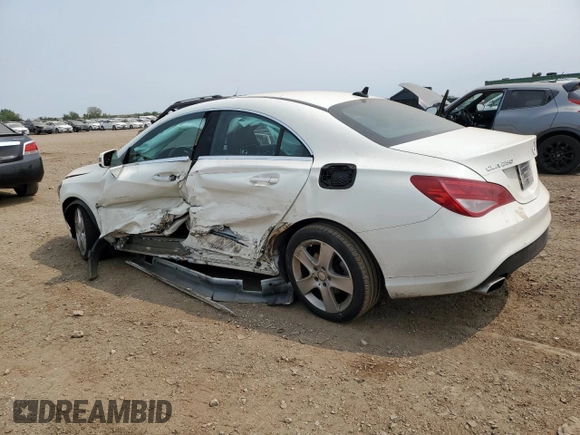 2015 Mercedes-Benz CLA 250 with VIN WDDSJ4GB0FN177766, listed as a Copart auction lot 58659135 with 54,423 mi miles and Salvage title. Bid and sale history available at DreamBid. Image 2.