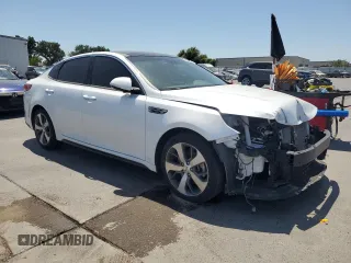 2019 Kia Optima LX with VIN 5XXGT4L31KG280094, listed as a Copart auction lot 58854685 with 46,955 mi miles and Salvage title. Bid and sale history available at DreamBid. Image 4.