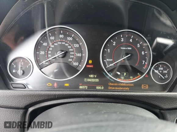 2015 BMW 4 Series 428i xDrive with VIN WBA4C9C55FD331210, listed as a Copart auction lot 54158235 with 88,372 mi miles and Salvage title. Bid and sale history available at DreamBid. Image 9.