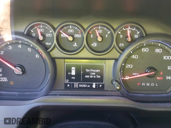2023 Chevrolet Silverado 1500 Custom with VIN 3GCPDBEK9PG148856, listed as a IAAI auction lot 41339571 with 64,293 mi miles and . Bid and sale history available at DreamBid. Image 7.