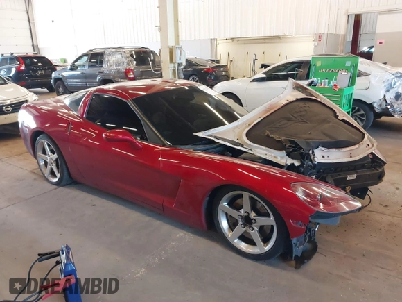 2005 Chevrolet Corvette with VIN 1G1YY24U755114259, listed as a IAAI auction lot 41312843 with 57,254 mi miles. Bid and sale history available at carsss.com. Image 1.