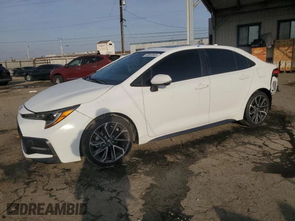 2022 Toyota Corolla SE with VIN JTDP4MCE3NJ085614, listed as a Copart auction lot 43653505 with 41,164 mi miles and Salvage Title. Bid and sale history available at carsss.com. Image 1.
