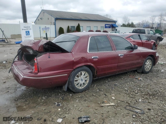 2005 Ford Crown Victoria LX with VIN 2FAFP74W85X136047, listed as a Copart auction lot 82915244 with 155,495 mi miles and Non Repairable. Bid and sale history available at carsss.com. Image 3.