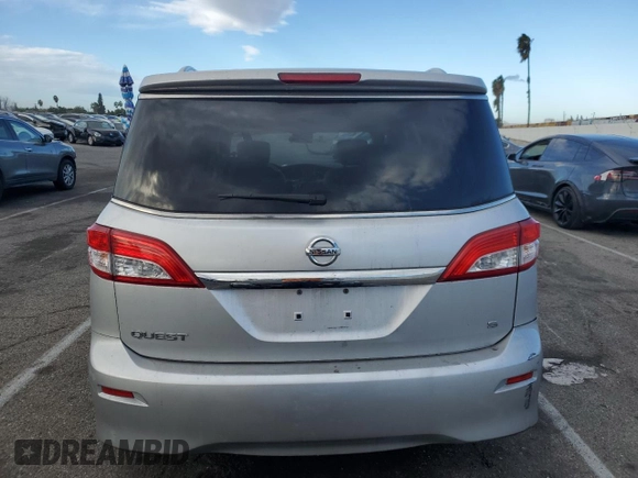 2012 Nissan Quest SL with VIN JN8AE2KP0C9047920, listed as a Copart auction lot 41706135 with 127,423 mi miles and Salvage Title. Bid and sale history available at carsss.com. Image 6.