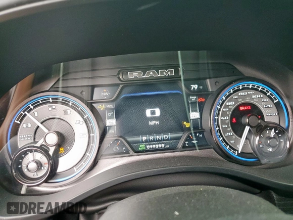 2022 Ram 1500 Limited with VIN 1C6SRFHTXNN400438, listed as a Copart auction lot 58592635 with 17,390 mi miles and Salvage title. Bid and sale history available at DreamBid. Image 9.