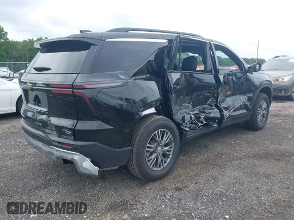 2025 Chevrolet Traverse AWD LT with VIN 1GNEVGRS7SJ256449, listed as a IAAI auction lot 42645537 with 3,205 mi miles and . Bid and sale history available at DreamBid. Image 4.