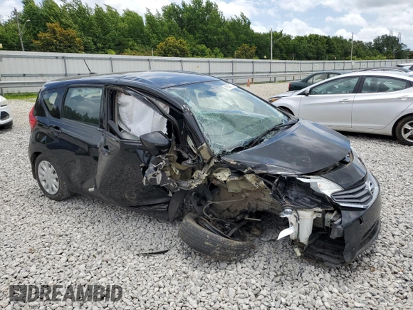 2016 Nissan Note S with VIN 3N1CE2CP5GL393576, listed as a Copart auction lot 61638175 with Not provided miles and Salvage title. Bid and sale history available at DreamBid. Image 4.