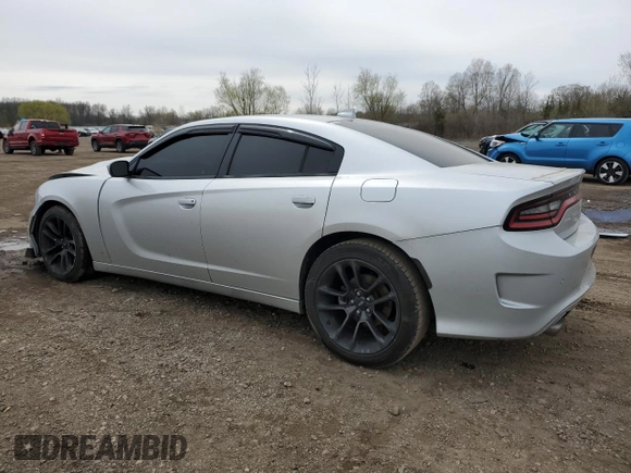 2021 Dodge Charger R/T with VIN 2C3CDXCT7MH594513, listed as a Copart auction lot 52482085 with 62,694 mi miles and Salvage Title. Bid and sale history available at carsss.com. Image 2.