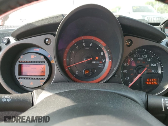 2016 Nissan 370Z NISMO Tech with VIN JN1AZ4EH4GM935107, listed as a Copart auction lot 65672154 with 81,144 mi miles and Salvage Title. Bid and sale history available at carsss.com. Image 9.