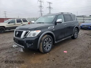 2020 Nissan Armada SL with VIN JN8AY2ND0L9108479, listed as a Copart auction lot 42314275 with 97,823 mi miles and Salvage Title. Bid and sale history available at carsss.com. Image 1.