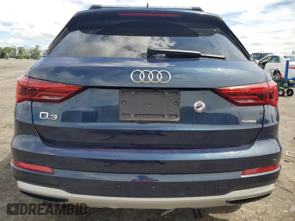 2019 Audi Q3 Premium Plus with VIN WA1BECF39K1083724, listed as a Copart auction lot 60753414 with 35,095 mi miles and Salvage Title. Bid and sale history available at carsss.com. Image 6.