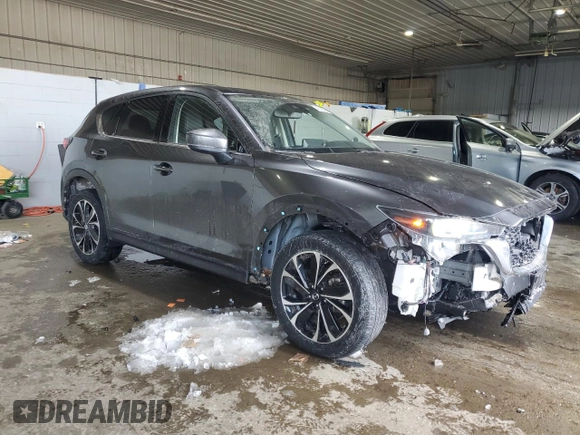 2023 Mazda CX-5 S Premium with VIN JM3KFBDM1P0223410, listed as a Copart auction lot 46282525 with 35,902 mi miles and Salvage Title. Bid and sale history available at DreamBid. Image 4.