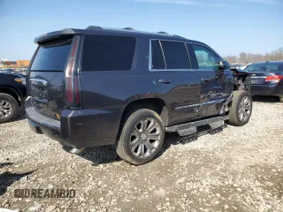 2015 GMC Yukon Denali with VIN 1GKS2CKJXFR539714, listed as a Copart auction lot 51278925 with 129,254 mi miles and Salvage Title. Bid and sale history available at carsss.com. Image 3.